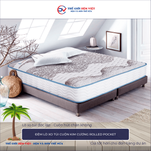 Đệm lò xo túi cuộn Kim Cương Rolled Pocket